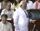 PHOTOS: First-time MP Modi takes oath in Lok Sabha