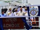 PHOTOS: Arun Jaitley reviews preparedness at Western Naval Command