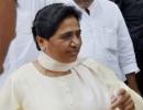 Mayawati demands dismissal of UP govt, stages walkout in RS