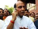 BJP president Rajnath Singh meets RSS leaders