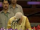 Advaniji don't use the word 'kripa', says Modi as he breaks down