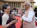 All's well in the House: Modi grabs Rahul's hand; Sonia, Advani chat