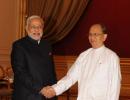 Modi in Myanmar: Meets President Thein Sein