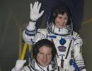 Crew lifts off for six-month space voyage