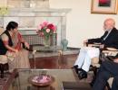 Swaraj, Karzai agree to intensify security, defence ties