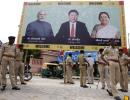 PHOTOS: Gujarat puts up posters, flags to welcome China's Xi