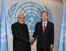 Modi meets UN chief, refers to Sharif's remarks on Kashmir