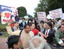 PHOTOS: Clashes and garba outside the White House