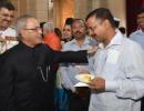 Have some more, no harm: Pranab tells Kejriwal at tea party