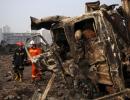 China blasts toll rises to 112; more than 90 still missing