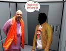 Caption this! What if you were stuck in a lift with Amit Shah?