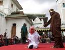 SHOCKING: Woman caned for getting too close to man in Indonesia