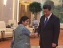 Chinese President Xi breaks protocol, meets Swaraj