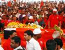 Thousands bid tearful adieu to Comrade Pansare