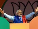 Modi makes poll promises in Delhi; targets 'anarchist' Kejriwal