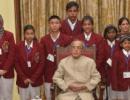 President meets bravery award winners