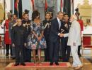 PHOTOS: For Obamas, it was handshakes and smiles @ prez banquet