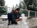 Joy comes to Kashmir as valley witnesses season's first snowfall