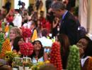 Bon appetit! 9-yr-old Shreya wows Obamas with 'garam masala' burger