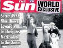 That's the Queen giving a Nazi salute!