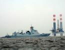 PHOTO: Chinese navy missile destroyer docked at Mumbai