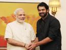 PIX: Baahubali meets Narendra Modi