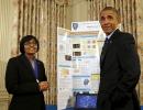 Indian American teen scientists impress Obama