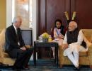 Modi discusses bilateral initiatives with Singapore leaders