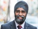 Indo-Canadian Sikh named Canada's new defence minister