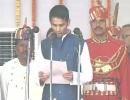 Lalu's son interrupted twice for mispronoucing Hindi oath