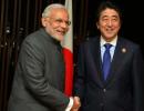 ASEAN goof-up: Tricolour upside down as Modi, Abe shake hands