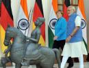 'Real business of diplomacy' as PM, Germany's Merkel hold talks