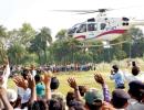 Helicopters steal leaders' thunder in rural Bihar