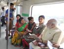 Photos: Life in a Metro with PM Modi