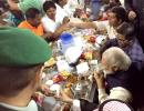 PHOTOS: PM Modi snacks with workers in Saudi and much, much more