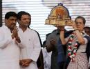 Sonia, Rahul assert Ambedkar's legacy for Congress on RSS turf