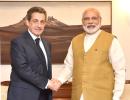 Fmr French Prez meets PM, presses for global action against terror