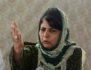 PIX: When Mehbooba lost her cool