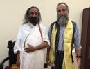 Burhan Wani's father: Discussed Kashmir with Sri Sri