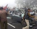 PHOTOS: 30-car pile-up on Haryana highway due to fog