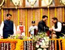 Fadnavis expands ministry, 11 sworn in, Uddhav skips ceremony