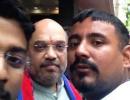 Kanhaiya's 'attacker' greets Amit Shah in Pune