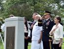 At Arlington cemetery, Modi pays homage to Kalpana Chawla