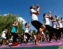 PHOTOS: World rolls out its mats for Yoga Day