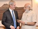 Apple CEO Tim Cook meets Modi; launches update of PM's mobile app