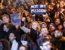 'NOT MY PRESIDENT' protests take over America