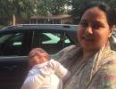 Lalu's grandson makes his Parliament debut. He's only 2-months old