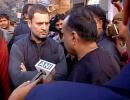 Rahul meets people in ATM queue early morning in Delhi