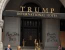 Trump's new hotel hit with 'Black Lives Matter' graffiti