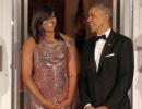 Keeping the best for last! Michelle sizzles and shines at final state dinner